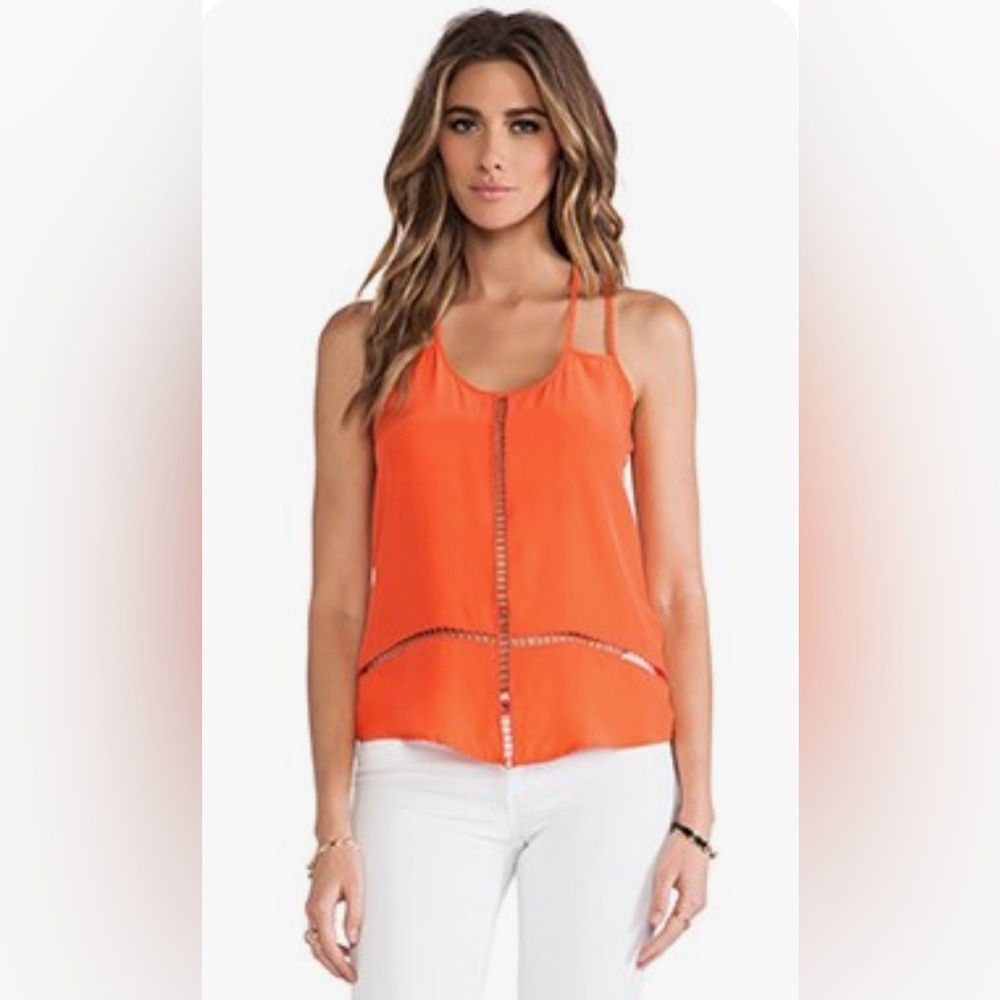Parker EDITH TANK in Fireball, New With Tags